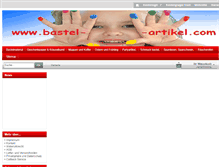 Tablet Screenshot of bastel-artikel.com